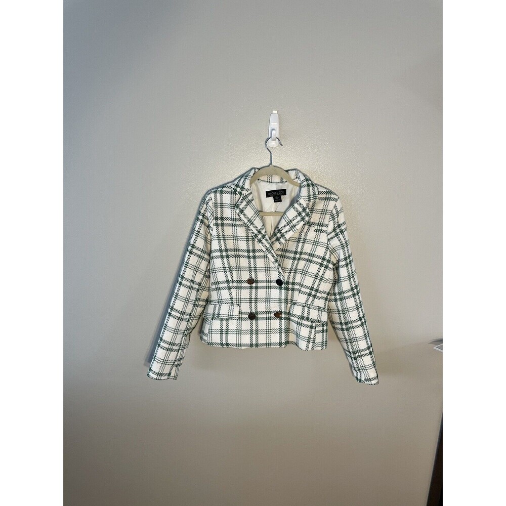 Plaid Double-Breasted Jacket - image 2
